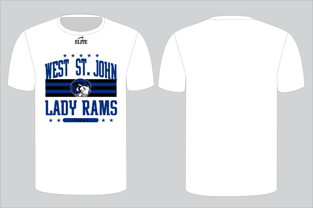 West St John Volleyball Spirit Shirt- White