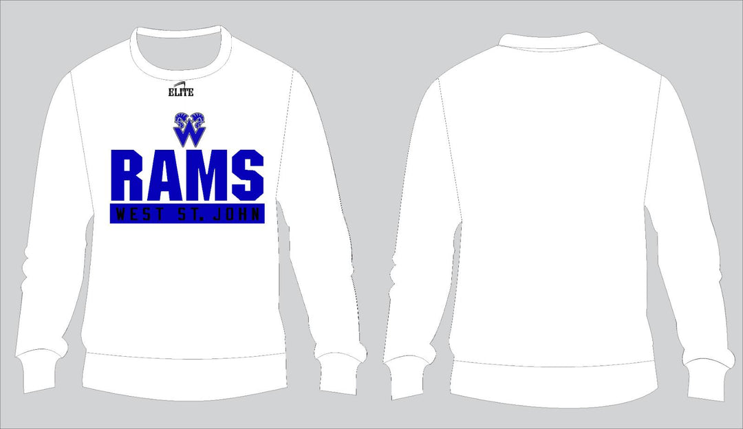 West St John Volleyball Sweatshirt- White