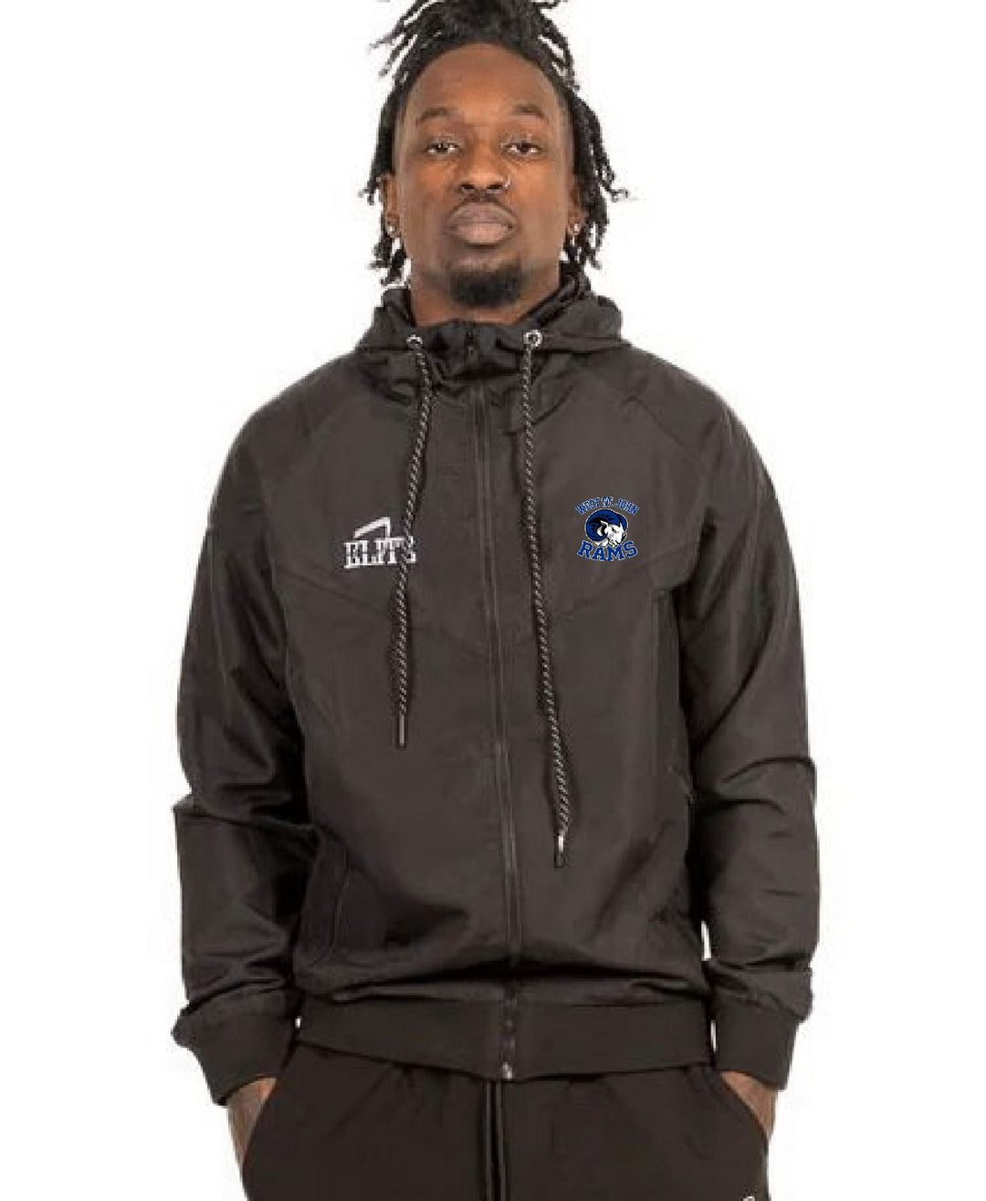 West St John Windbreaker- Black