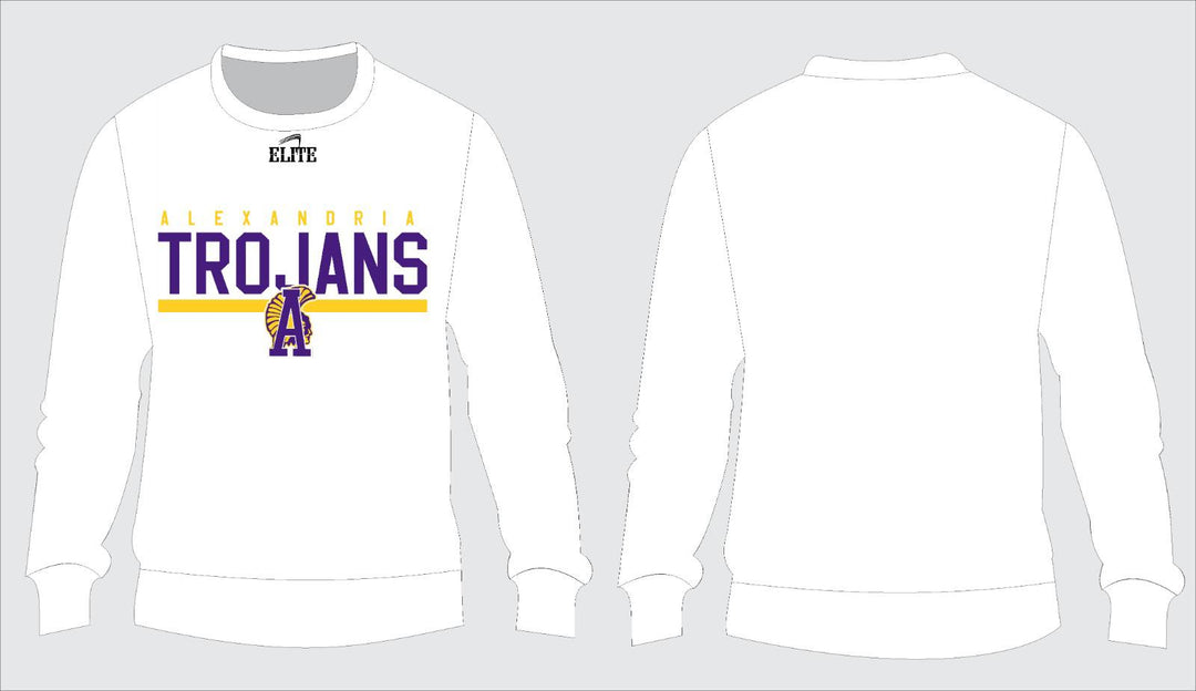 Alexandria Trojans Sweatshirt - White