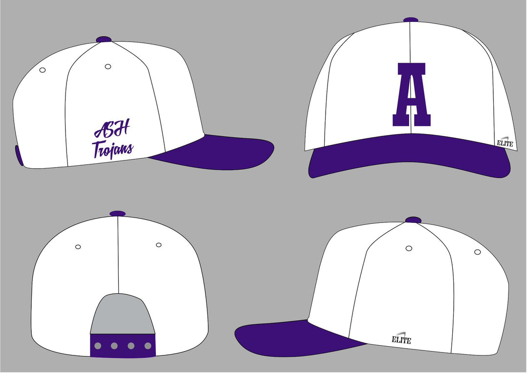 Alexandria Hat - White/Purple