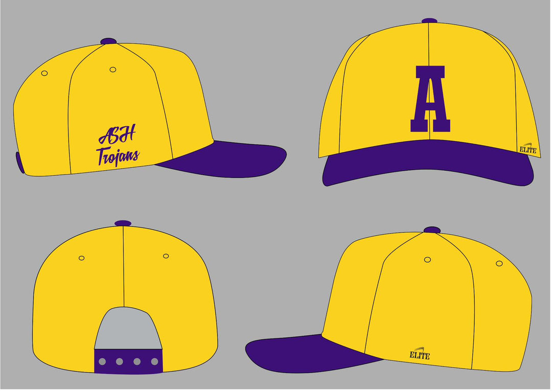 Alexandria Hat - Yellow/Purple