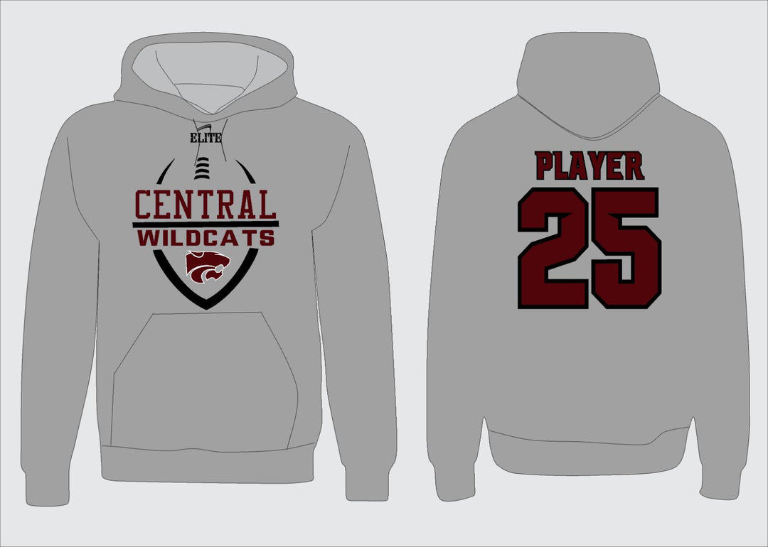 Central Wildcats Hoodie - Grey