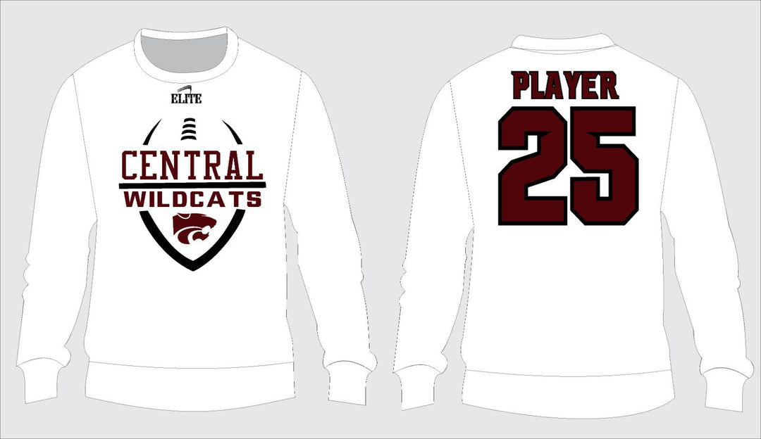 Central Wildcats Crewneck Shirt - White
