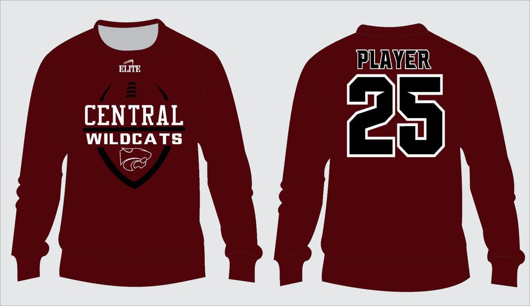 Central Wildcats Crewneck Shirt - Maroon