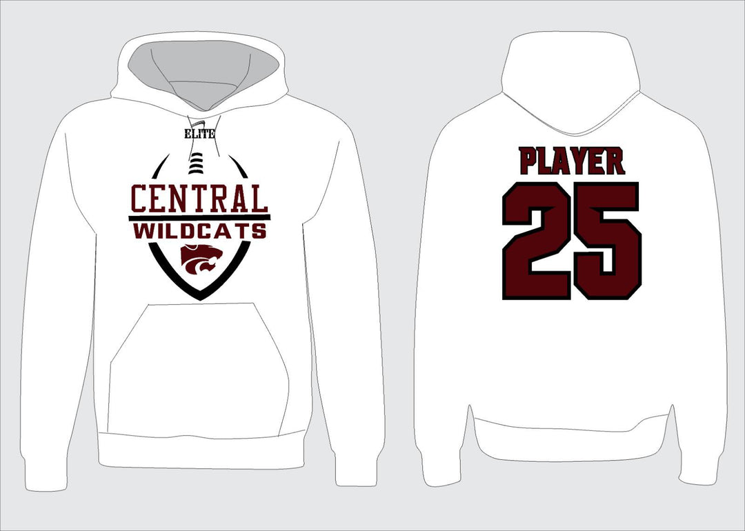 Central Wildcats Hoodie - White