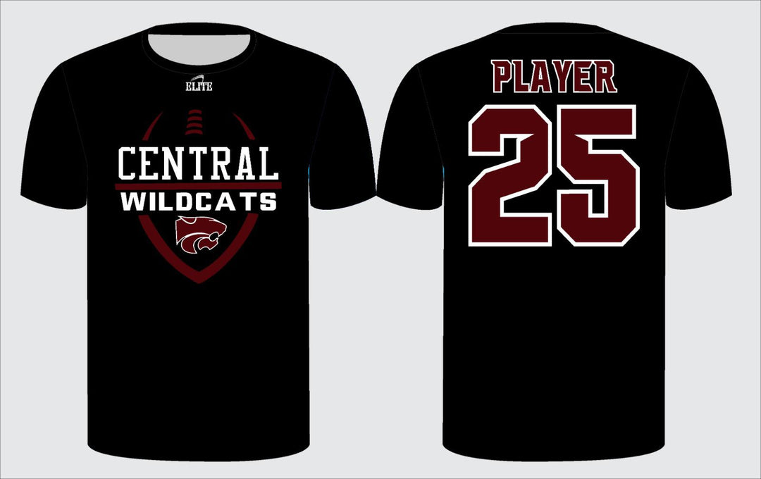 Central Wildcats Short Sleeve Shirt - Black