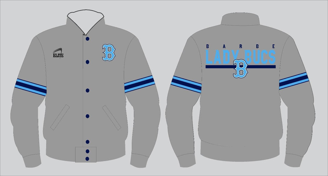 Barbe Lady Bucs Bomber Jacket - Grey