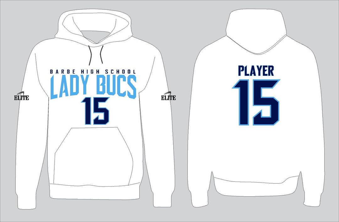 Lady Bucs Barbe Hoodie - White