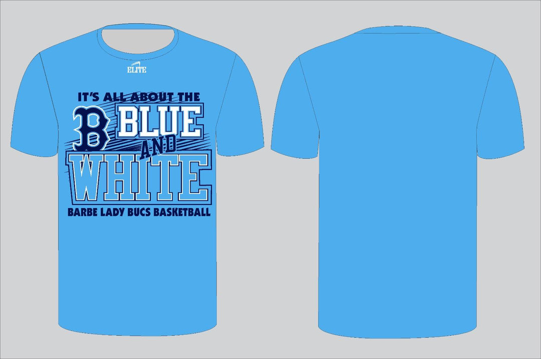 Barbe Lady Bucs B & W T-Shirt - Sky Blue