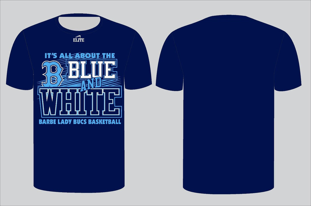 Barbe Lady Bucs B & W T-Shirt - Navy Blue