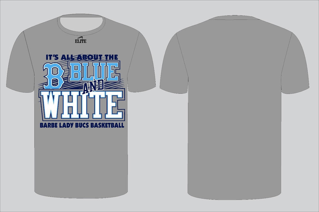 Barbe Lady Bucs B & W T-Shirt - Grey