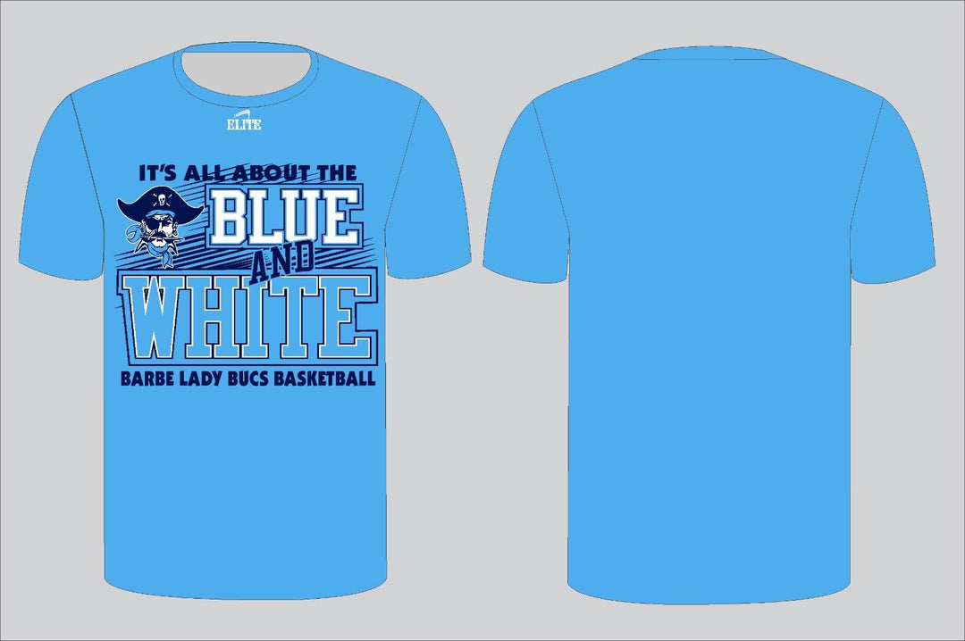 Barbe Lady B & W Pirate T-Shirt - Sky Blue