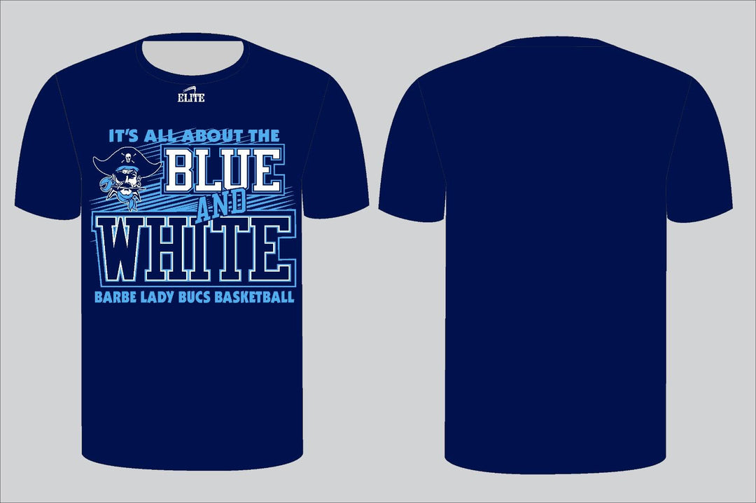 Barbe Lady B & W Pirate T-Shirt - Navy Blue