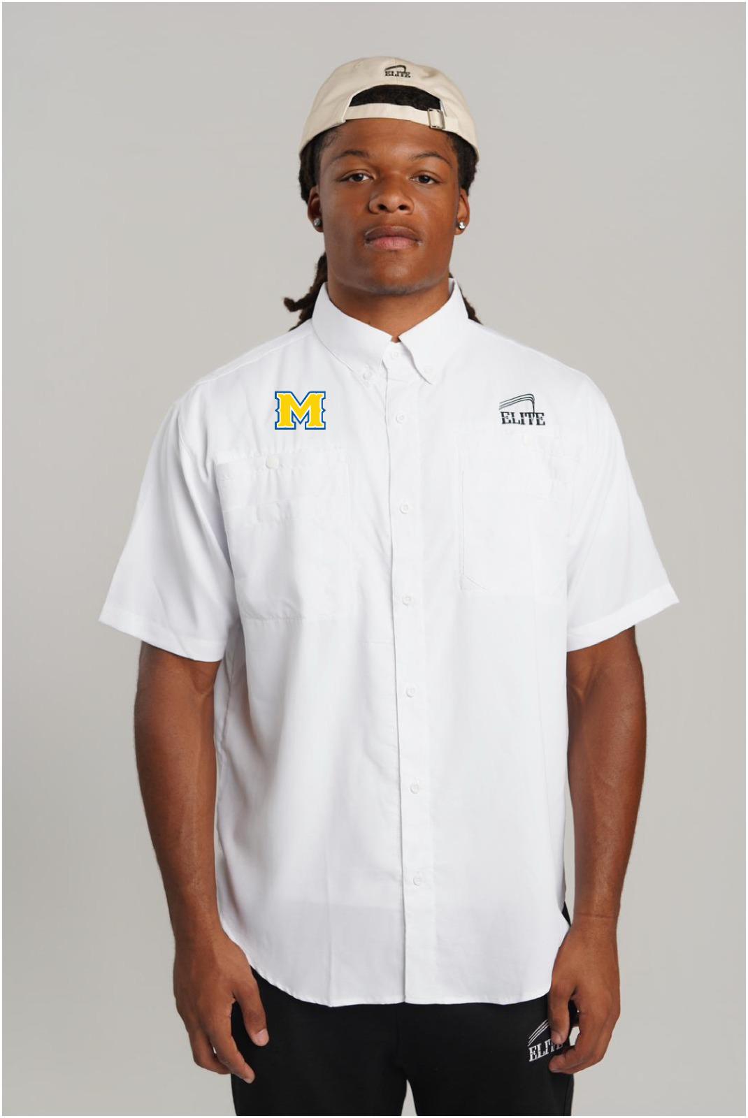 McNeese Fisherman Polo - White
