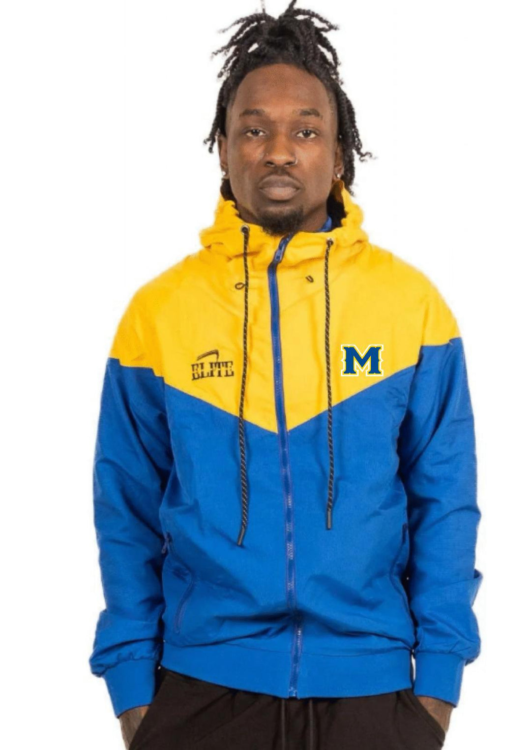 McNeese Two-Tone Windbreaker - Yellow/Blue