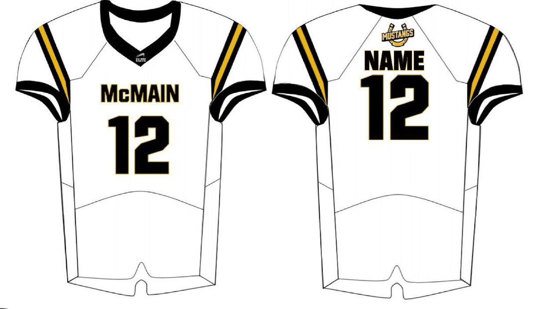 McMain Football Jersey - White