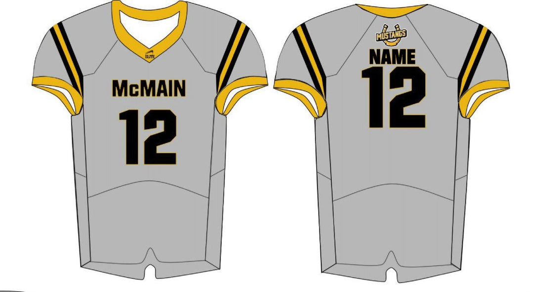 McMain Football Jersey - Grey