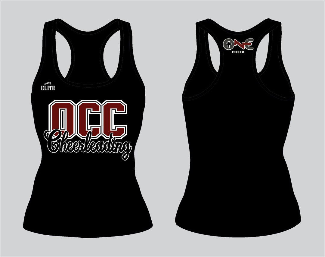 OCC Cheerleading Racerback Tanks - Black