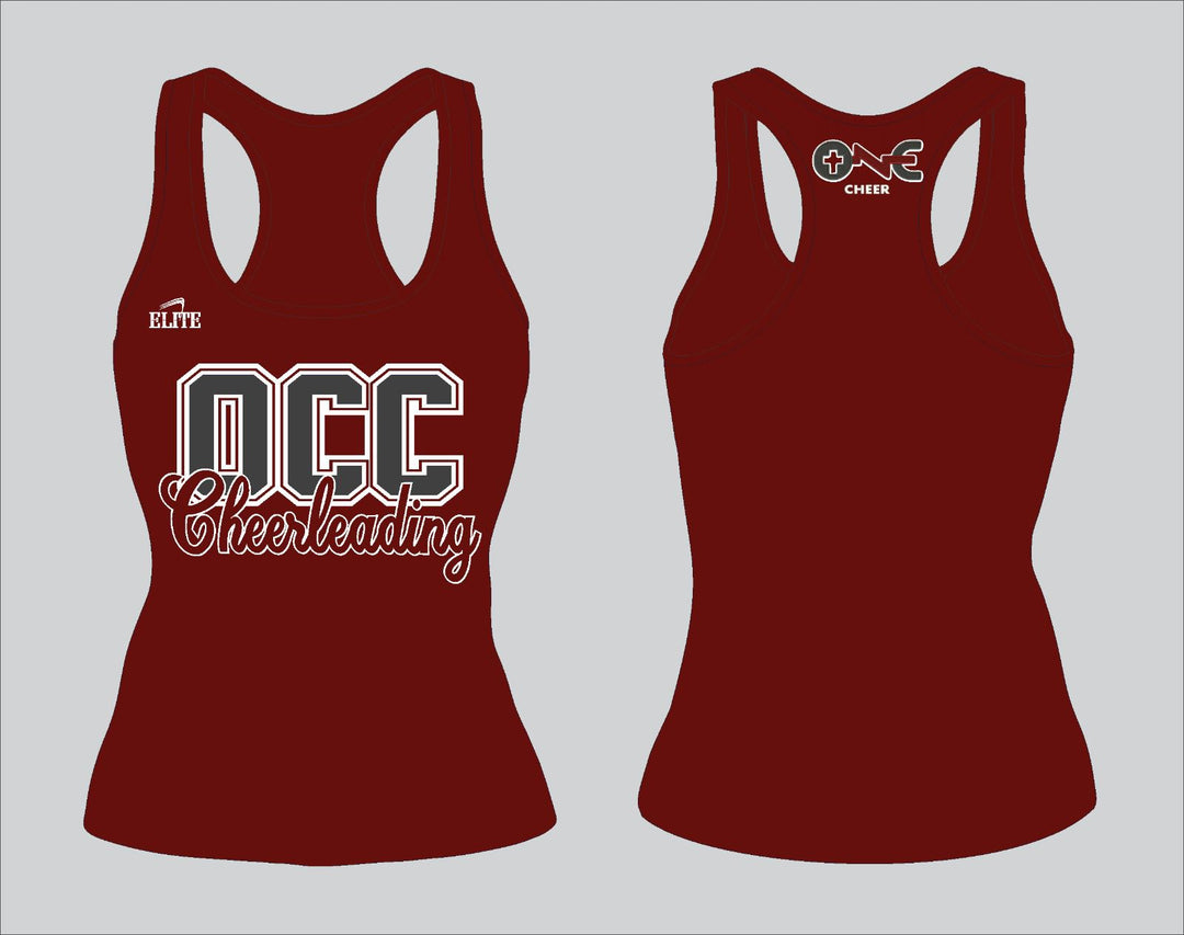 OCC Cheerleading Racerback Tanks - Maroon