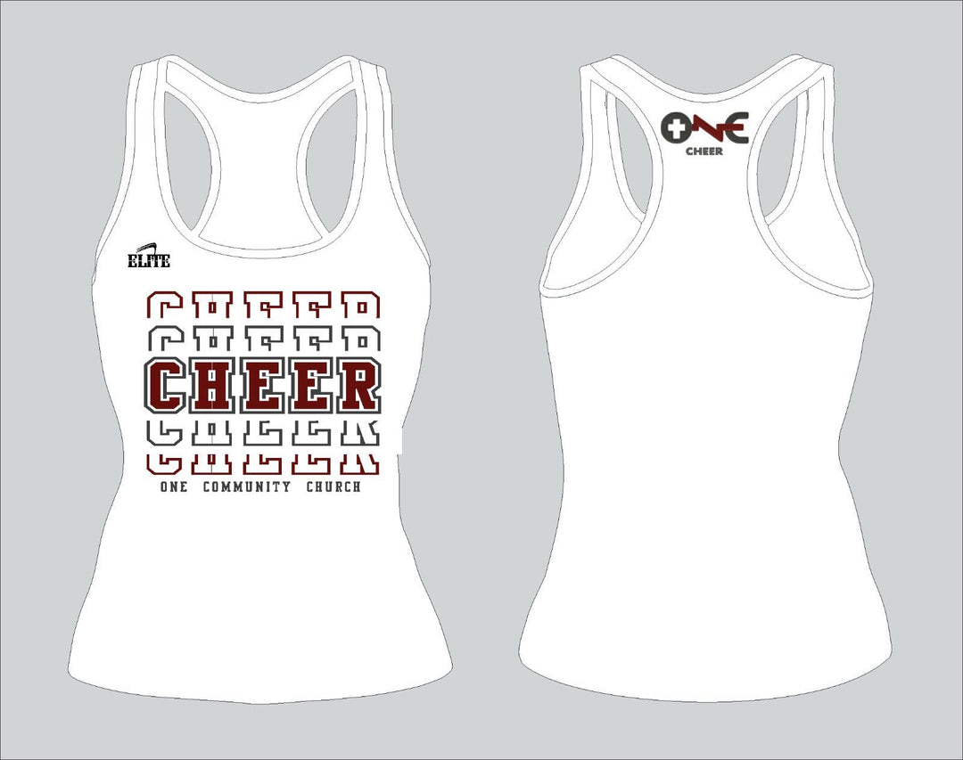 OCC Cheers Racerback Tanks - White