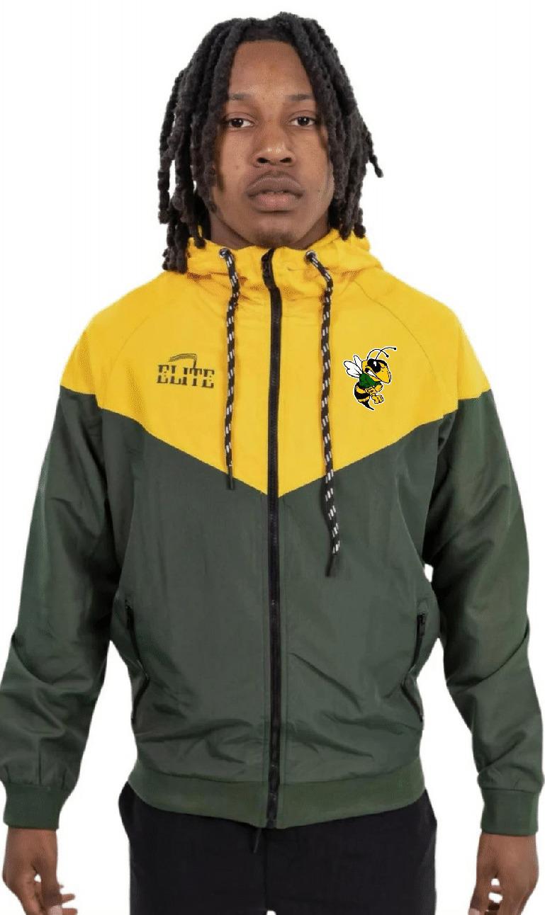 Rayville Hornets Windbreaker Gold/Green