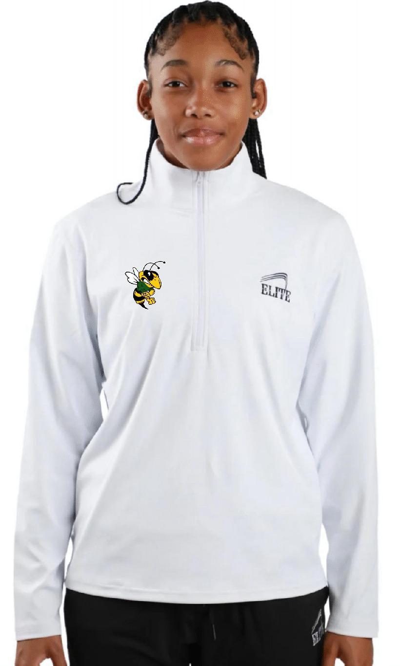 Rayville Hornets Training 1/4 Zip - White