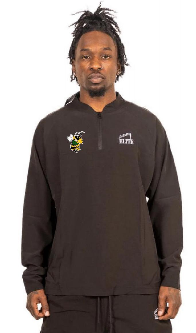 Rayville Hornets Microfiber 1/2 Zip - Black