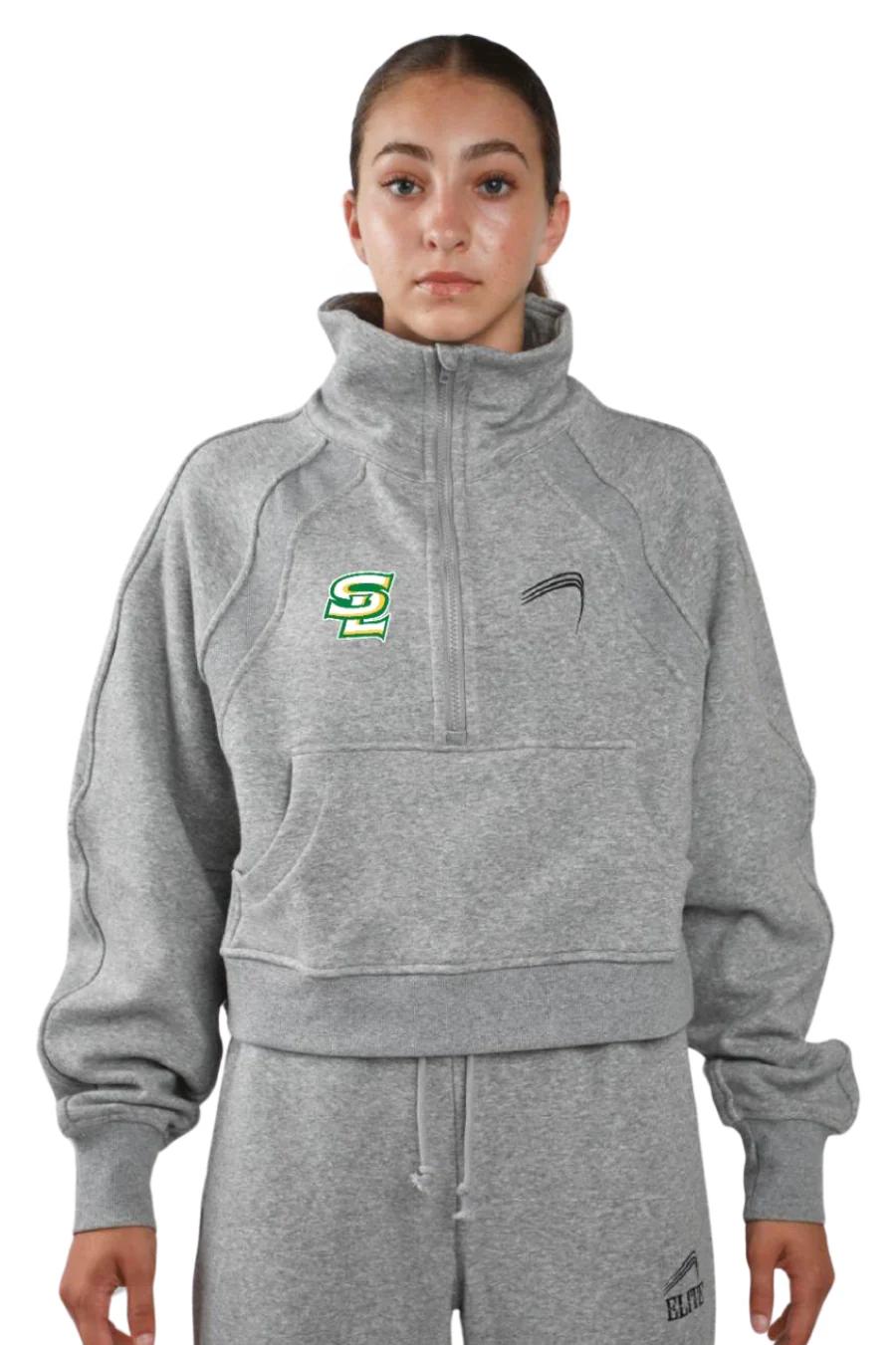 SULAB ELITE CROP PULLOVER - WOMEN'S - Gray