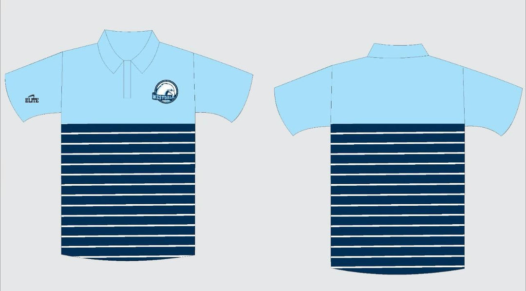 Westdale Middle Polo Stripe - Sky Blue