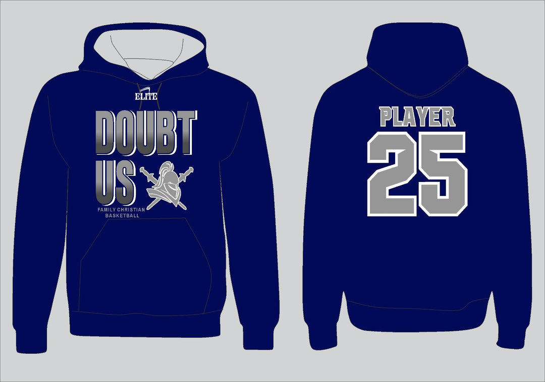 Family Christian Community School DOUBT US Hoodie - Navy Blue