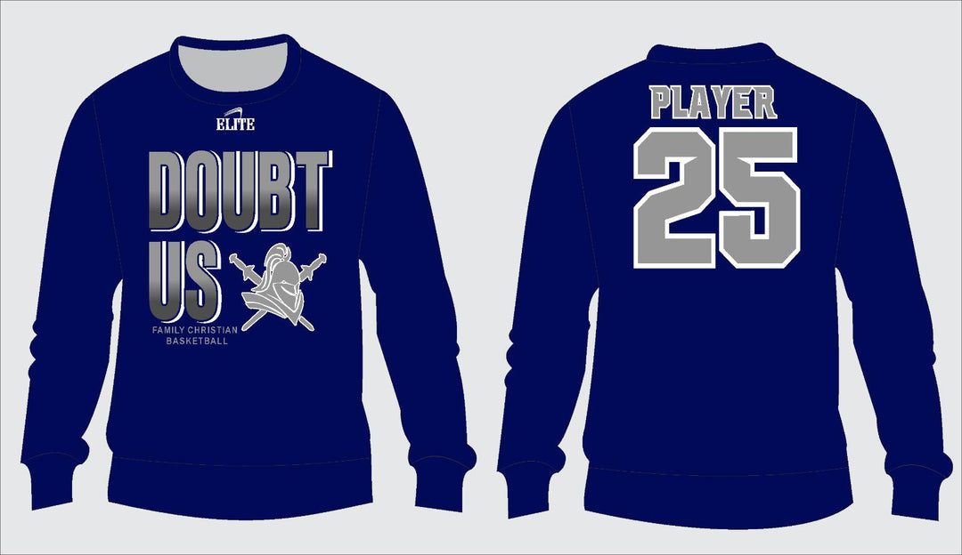 Family Christian Community School DOUBT US Crewneck - Navy Blue