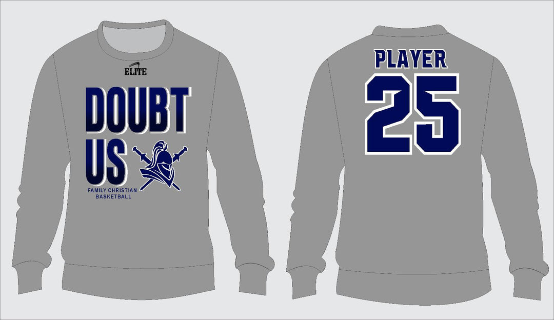 Family Christian Community School DOUBT US Crewneck - Grey