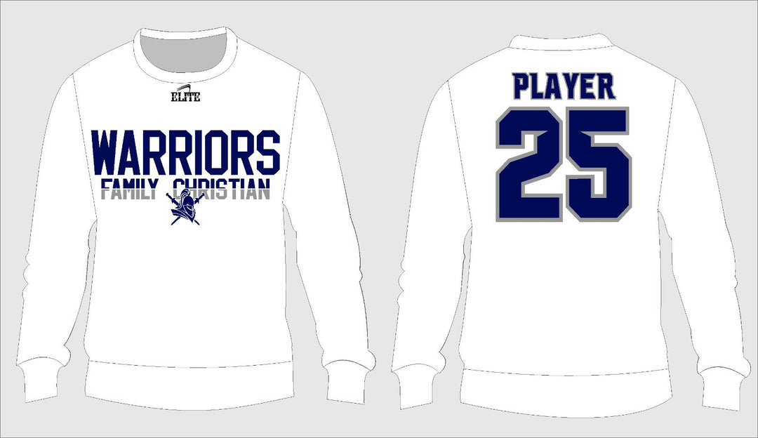 Family Christian Community School WARRIORS Crewneck - White