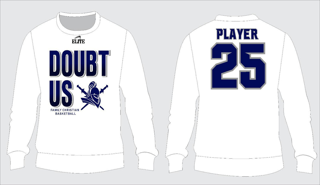 Family Christian Community School DOUBT US Crewneck - White