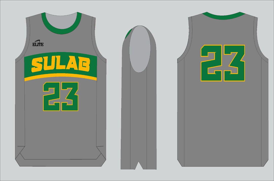 SULAB BasketBall Jersey - Grey