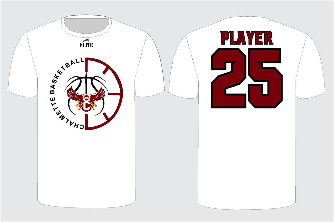 Chalmette Basketball T-Shirt - White