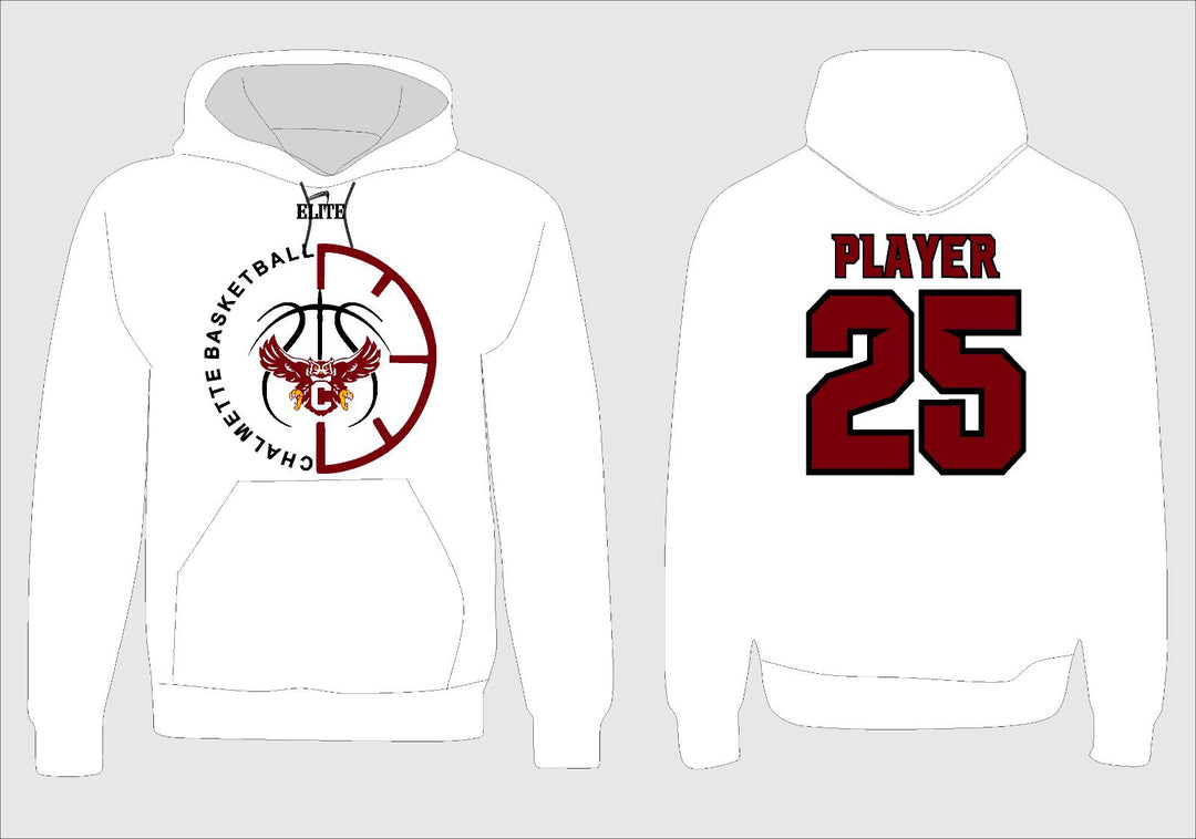 Chalmette Basketball Hoodie - White