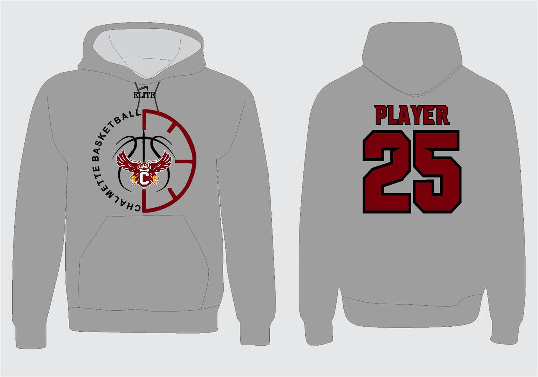 Chalmette Basketball Hoodie - Grey