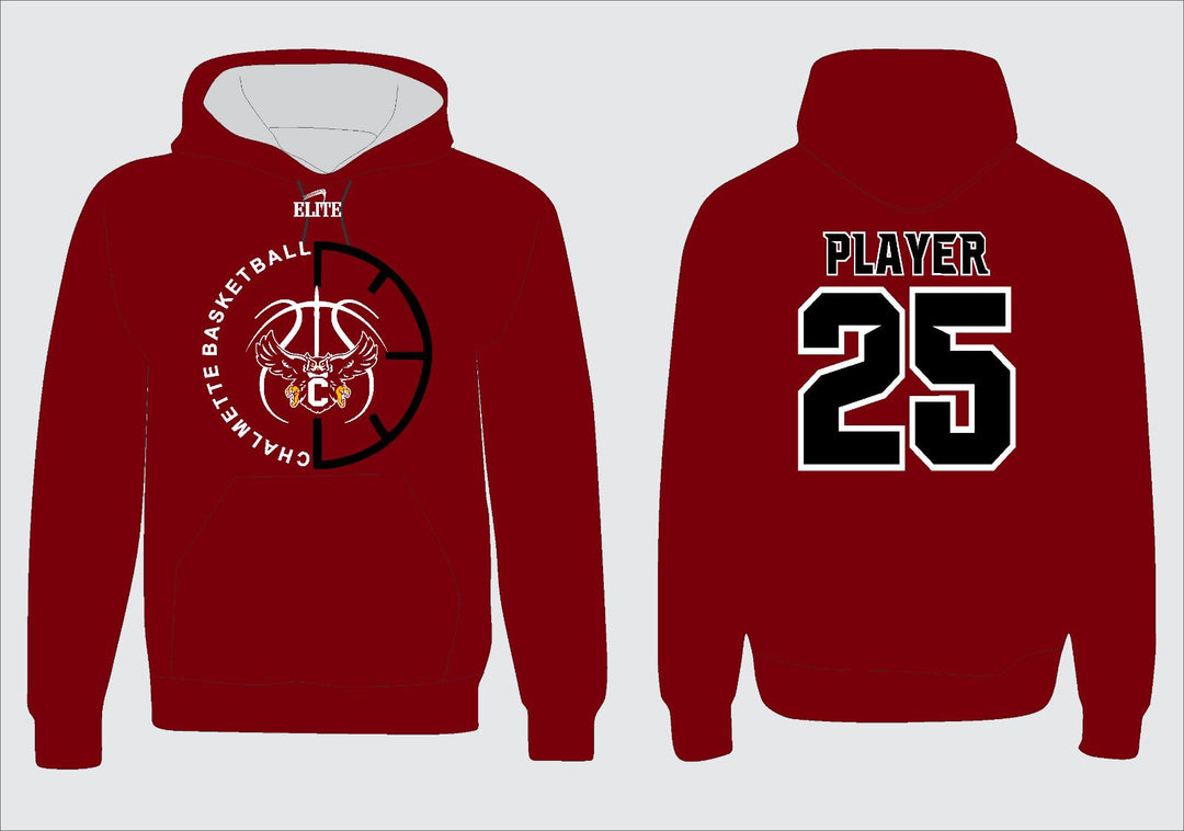 Chalmette Basketball Hoodie - Red