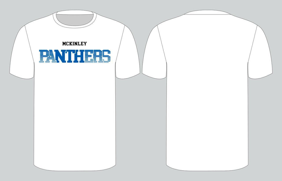 McKinley Panthers T-shirt - White (Blue Logo)