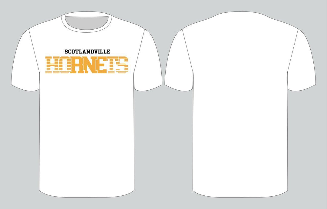 Scotlandville Hornets T-shirt - White (Yellow Logo)