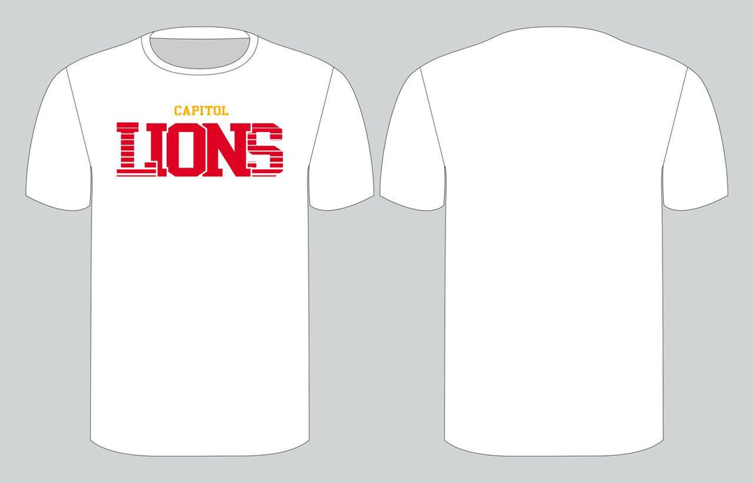 Capitol Lions T-shirt - White (Red Logo)