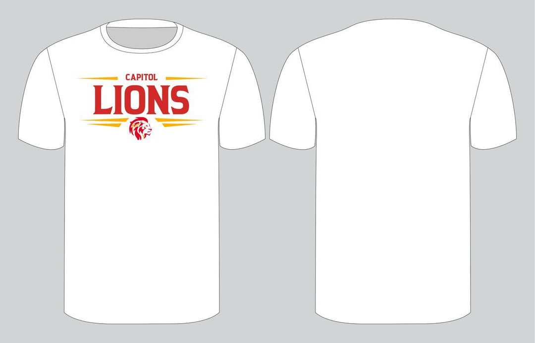 Lions T-shirt - White (Red Logo)