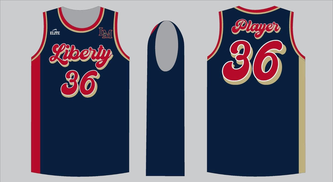 Liberty Parent Basketball Jersey - Navy Blue