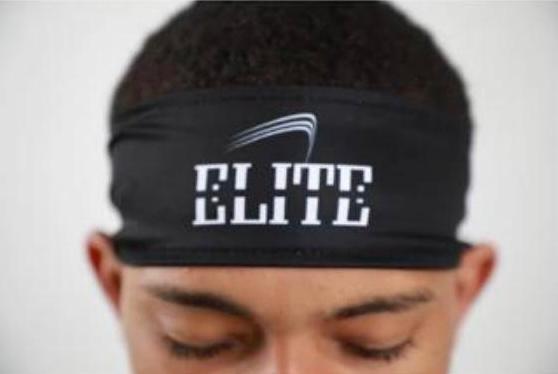 Elite DriFit Headband - Black/White Logo