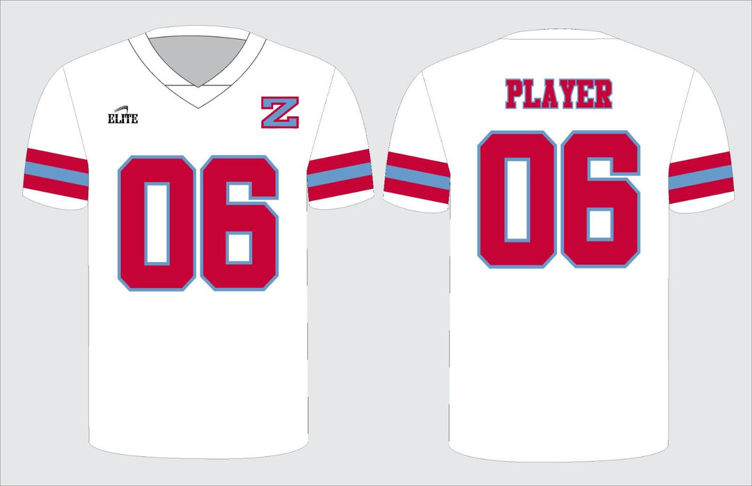 Zachary Football Jersey - White