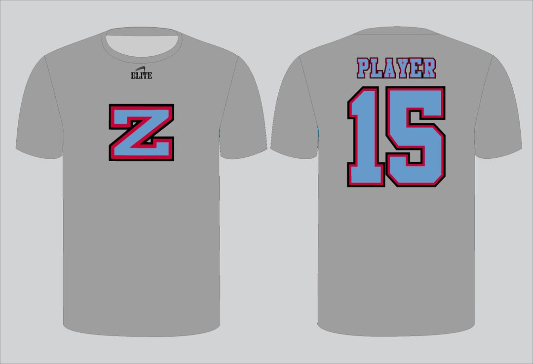 ZACHARY ELITE FOOTBALL STORE - Short Sleeve Shirt - Grey & Blue
