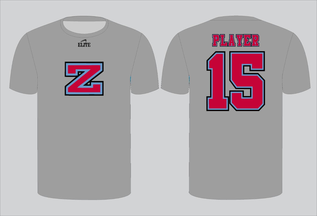ZACHARY ELITE FOOTBALL STORE - Short Sleeve Shirt - Grey & Red