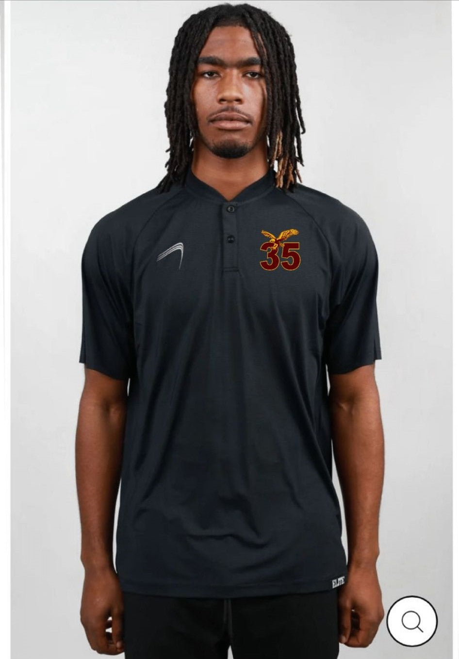 McDonough 35 Team Shop - Golf Polo -Black